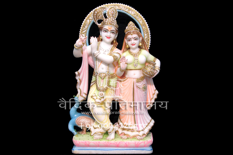 Radha Krishna Marble Statues
